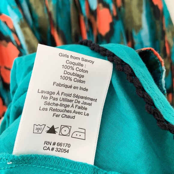 Anthro Girls From Savoy Printed Ikat Midi Dress - Picture 6 of 9